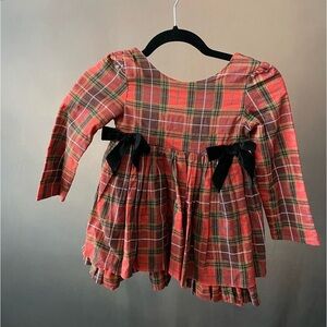 Christmas bow outfit platted